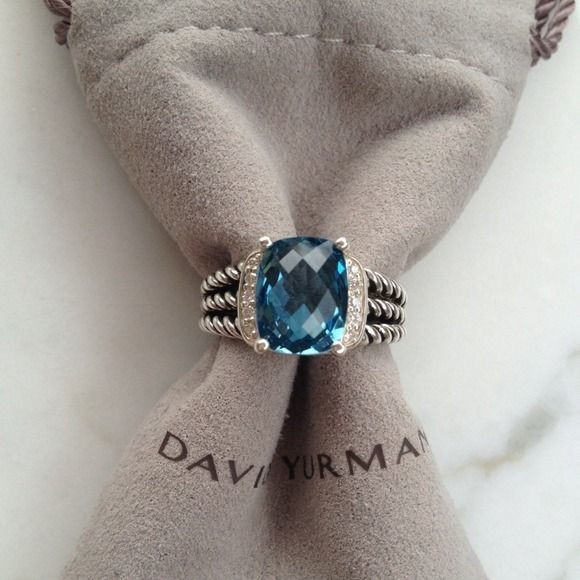David Yurman Jewelry - David Yurman blue topaz ring